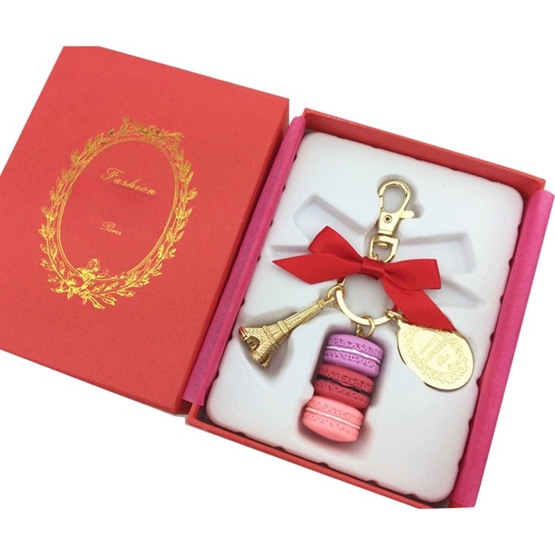 Sweet Minimalist Macarons Alloy Unisex Bag Pendant Keychain