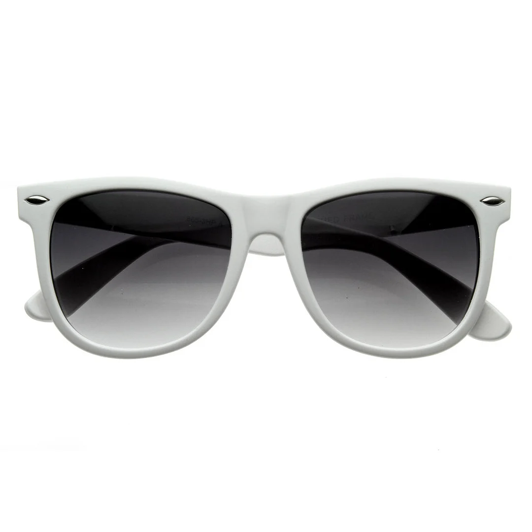 Large Classic Color Horn Rimmed Bright Retro Style glasses