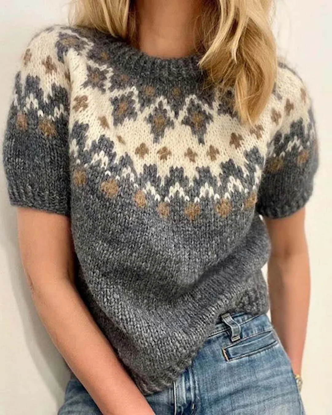 Casual Knit Sweater 0be6