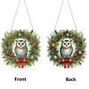 2D/Flat Christmas DIY Diamond Art Acrylic Pendant Wall Door Decoration (Wreath)