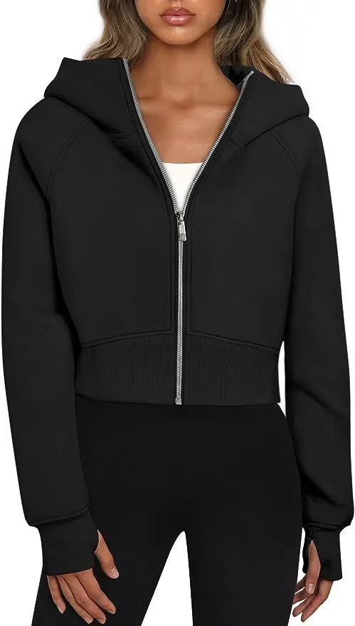 Nigikala Nigikala Korean Version Of The Autumn And Winter 2025 Version Of The Fashion Hooded Pocket Zipper Plus Velvet Jacket