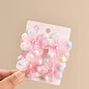 Fairy Flower Gauze Beads Hair Bands Scrunchies for Kids