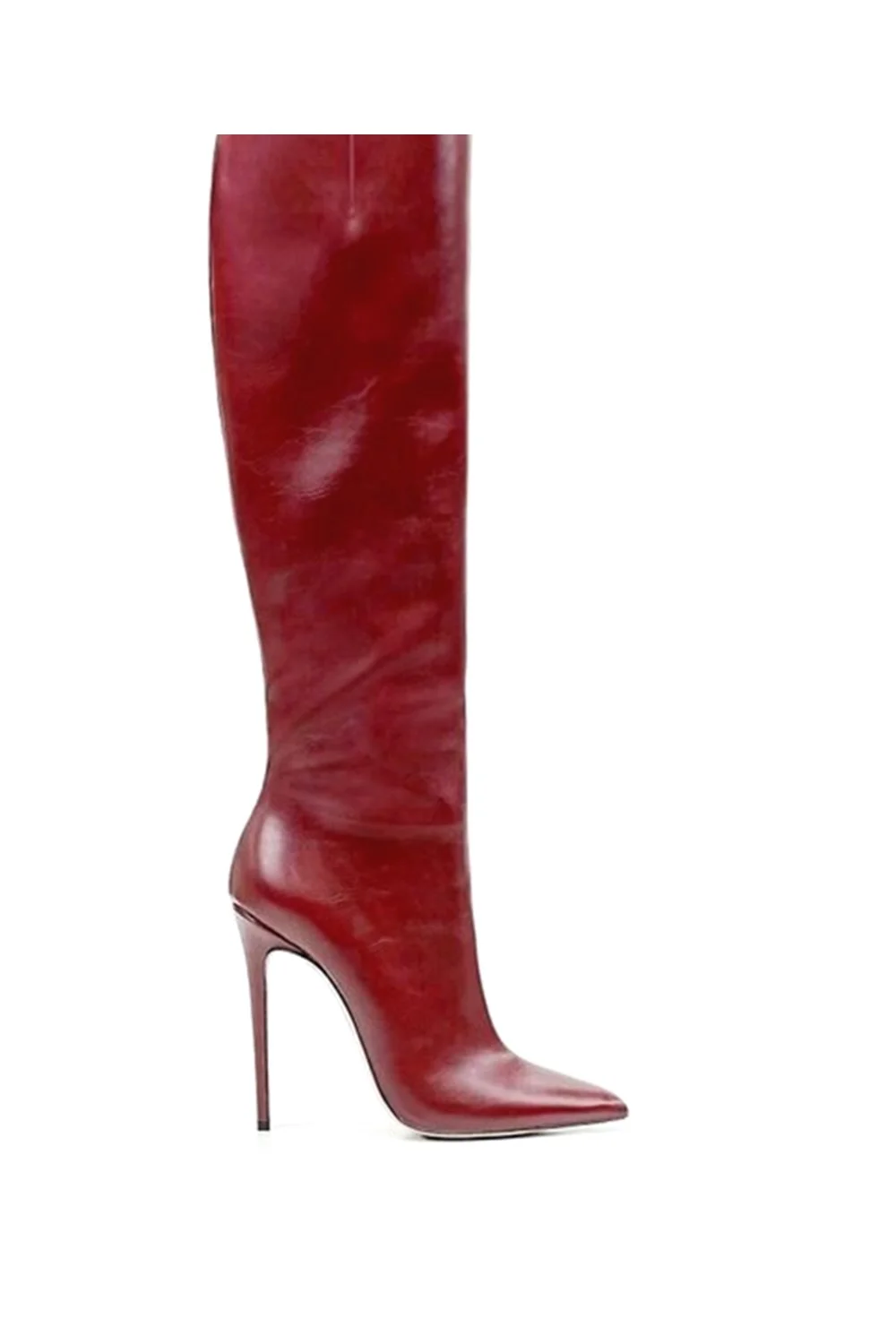  Furtado 2023 Fashion Women's Shoes spring autumn Winter Pointed Toe Stilettos Heels 12cm Knee High Boots high heels 41 42 921-1