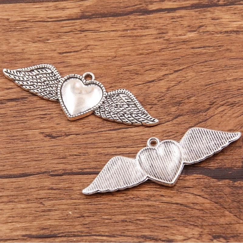 1 Piece Alloy Heart Shape Skull Pendant Jewelry Accessories