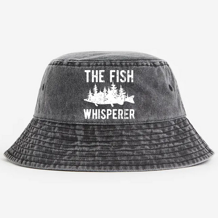 The Fish Whisperer Funny Fishing Bucket Hat