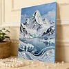 Berge DIY-Perlenmalsets mit Rahmen 30x40 cm Perlengem&auml;lde Bildkunst Basteln f&uuml;r Erwachsene Anf&auml;nger Geschenk Hausdekoration an der Wand