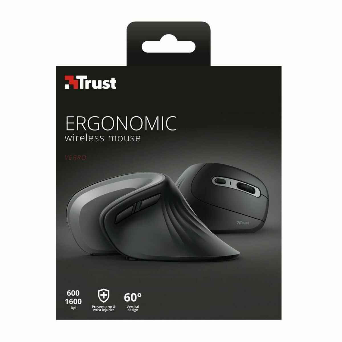 Wireless Mouse Trust 23507 Black Black/Silver Silver 1600 dpi