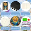 (US Local)Special Shaped Holy Sun 50 Pages Diamond Painting Notebook for Beginners