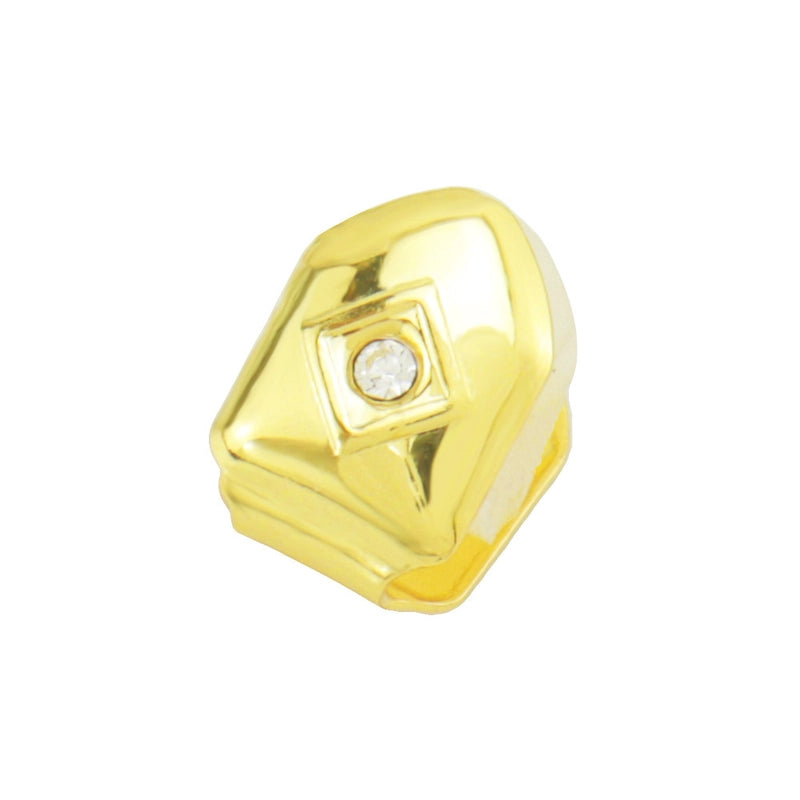 Hip-Hop Solid Color Copper Unisex Tooth Socket Punk Rings