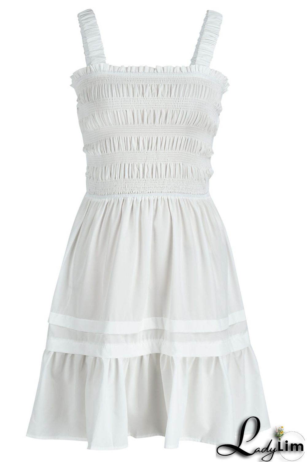 Rose Red Sexy Solid Patchwork Fold Stringy Selvedge Spaghetti Strap A Line Dresses