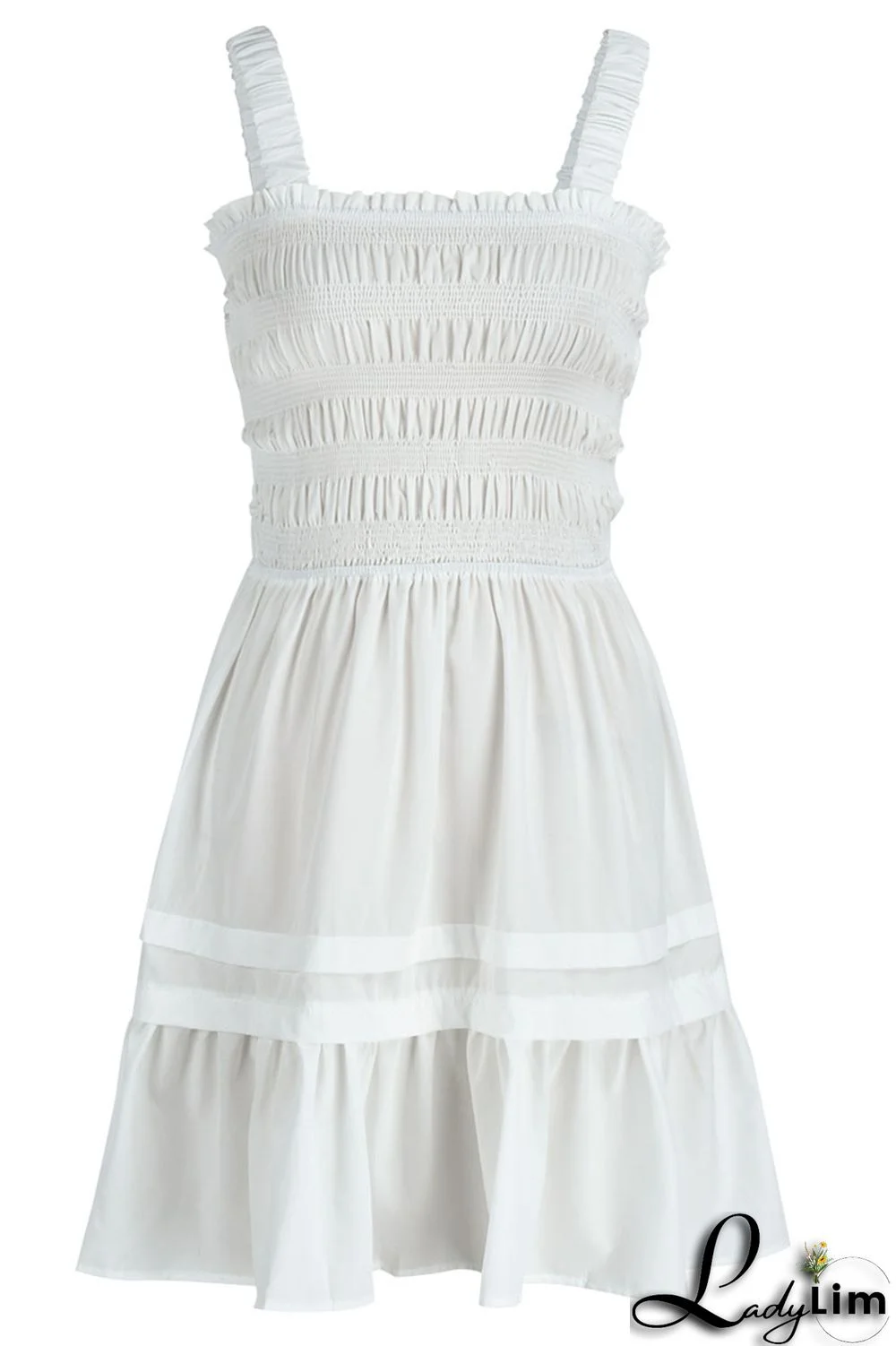 Rose Red Sexy Solid Patchwork Fold Stringy Selvedge Spaghetti Strap A Line Dresses