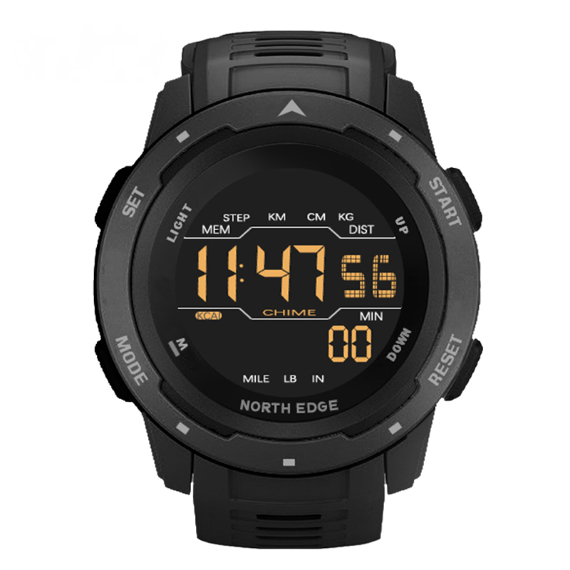 Digital Dual Time Waterproof Mens Sports Watch-VESSFUL