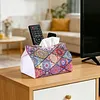 Kits de bo&icirc;tes de mouchoirs en diamant DIY losange pu pour adultes/d&eacute;butants d&eacute;coration int&eacute;rieure de bureau en diamant r&eacute;sistantes aux taches