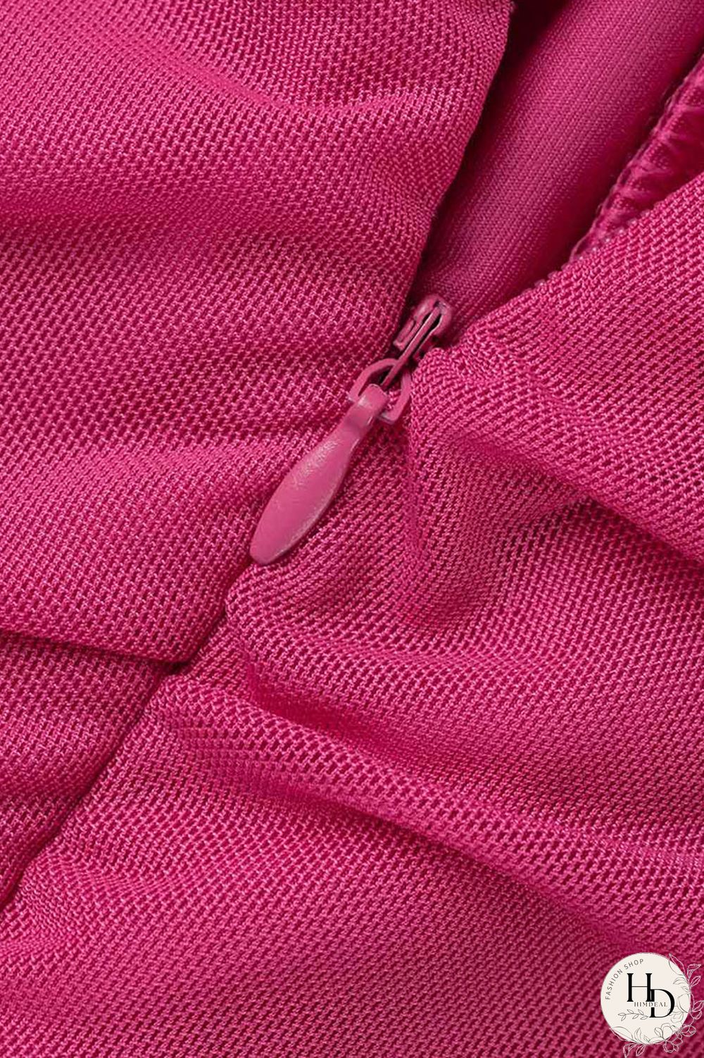 Rose Red Sexy Solid Patchwork Off the Shoulder One Step Skirt Plus Size Dresses