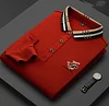 Embroidered lapel polo shirt