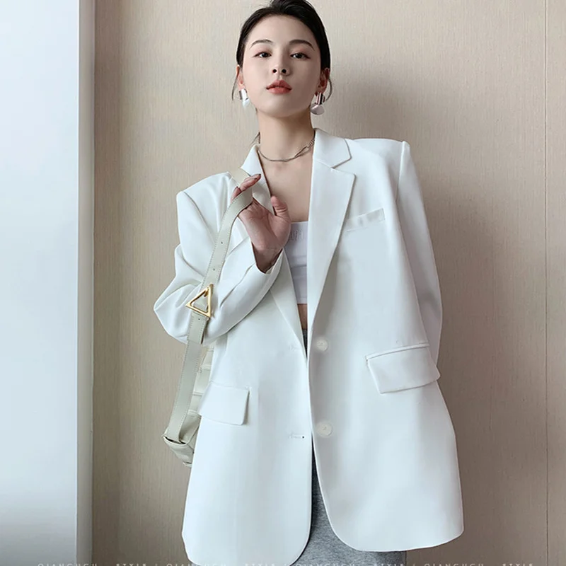 Toloer Toloer Suit Jacket Female Spring And Autumn 2024 New Korean Version Loose Web Celebrity Casual Professional Fashion Small Suit Jacket-Outfit Ideas