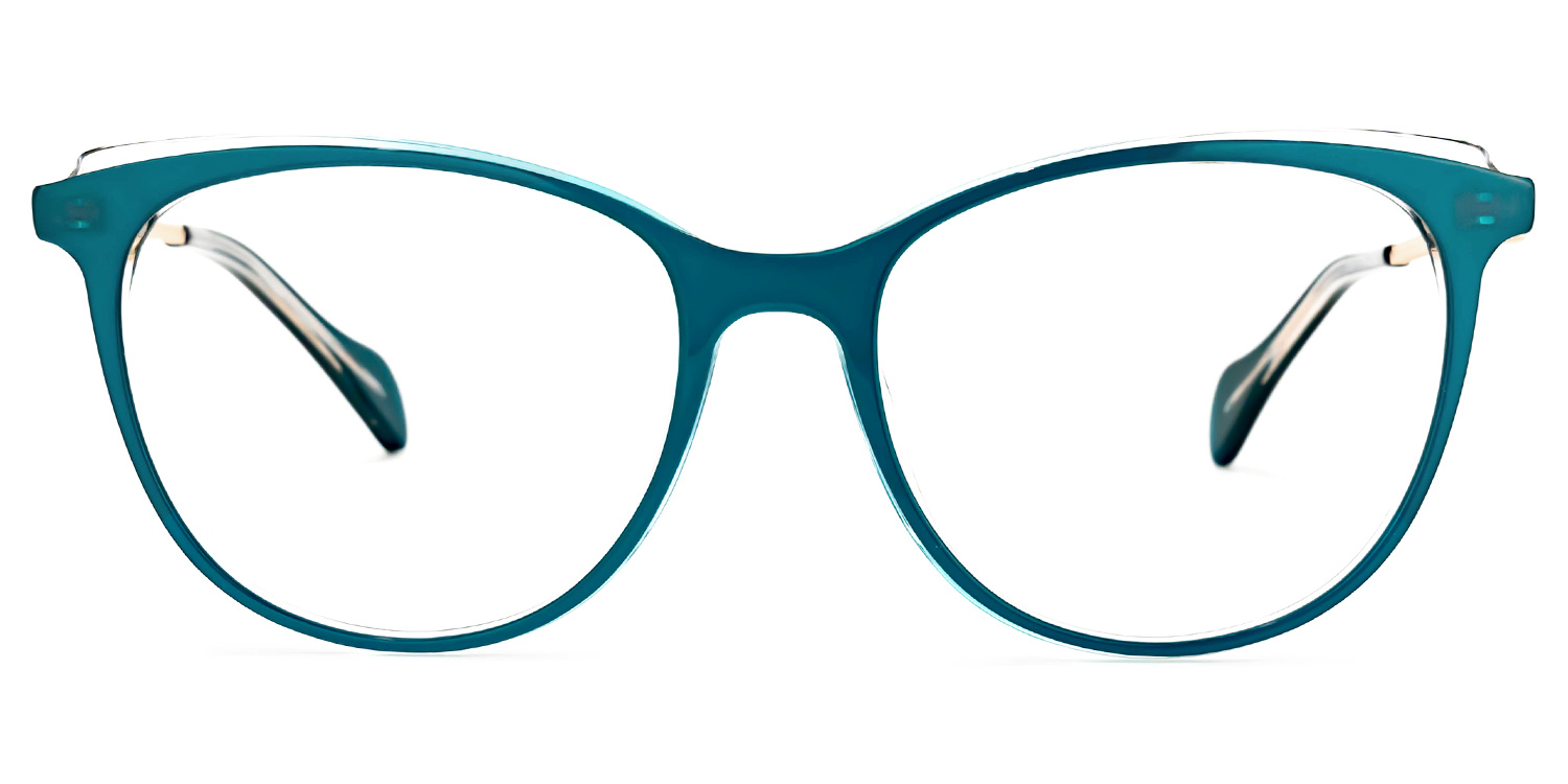 Biegl Blau Rund Brille Blau