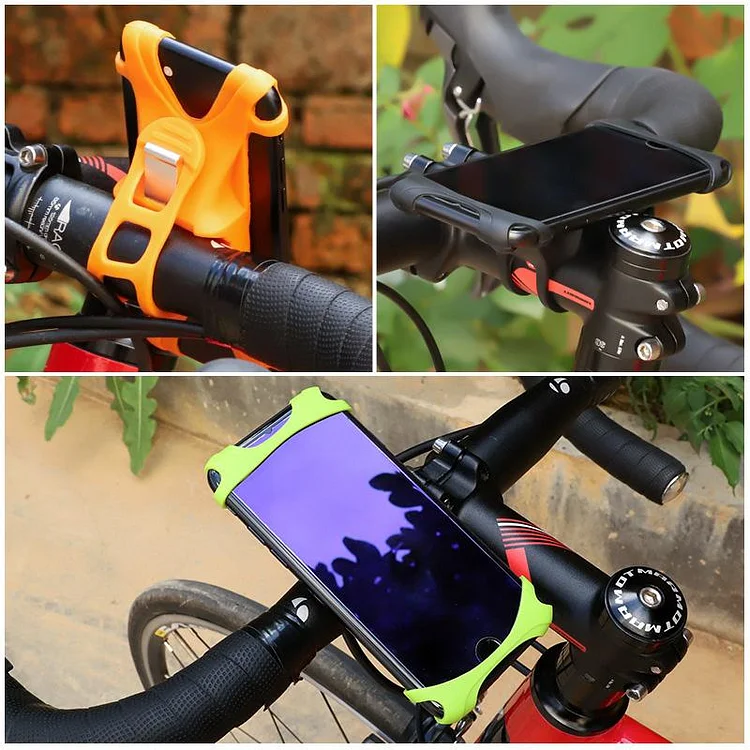 Universal Silicone Phone Mount for Bike Handlebars | 168DEAL