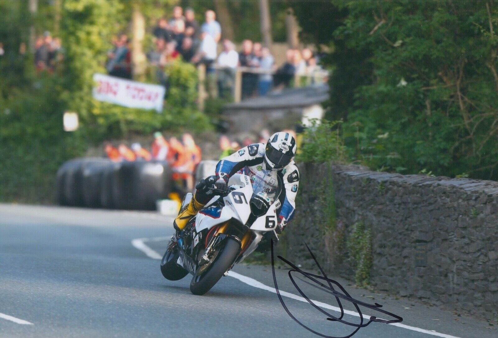 Michael Dunlop Hand Signed 12x8 Photo Poster painting Isle of Man TT Autograph 5