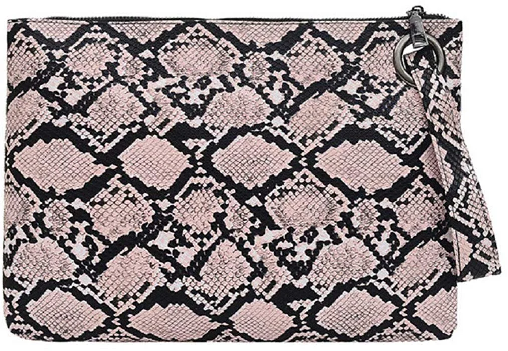 Oversized Clutch Bag Purse Pu Leather Evening Wristlet Handbag for women
