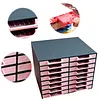 16Pcs Rhinestone Tray Storage Rack Set Large Capacity Diamond Painting Storage Tray Stackable Drilling Disc Rack for DIY Crafts Rhinestones Sorting Trays (Black)