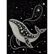 ★専用★DIY Pearl Painting クジラ 30x30cm Shark - DIY Pearl Diamond Art Kits With Frame - Handmade Self