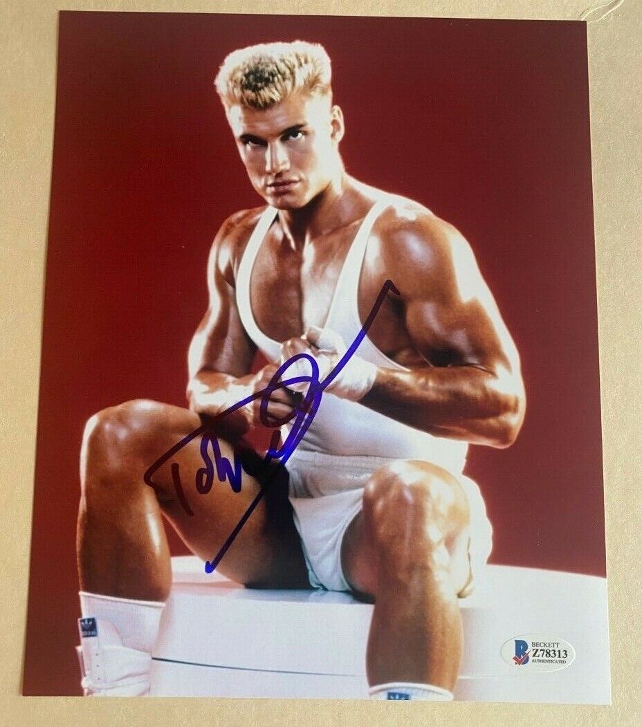 Dolph Lundgren signed autographed 8x10 Photo Poster painting Drago Beckett Authenticated BAS