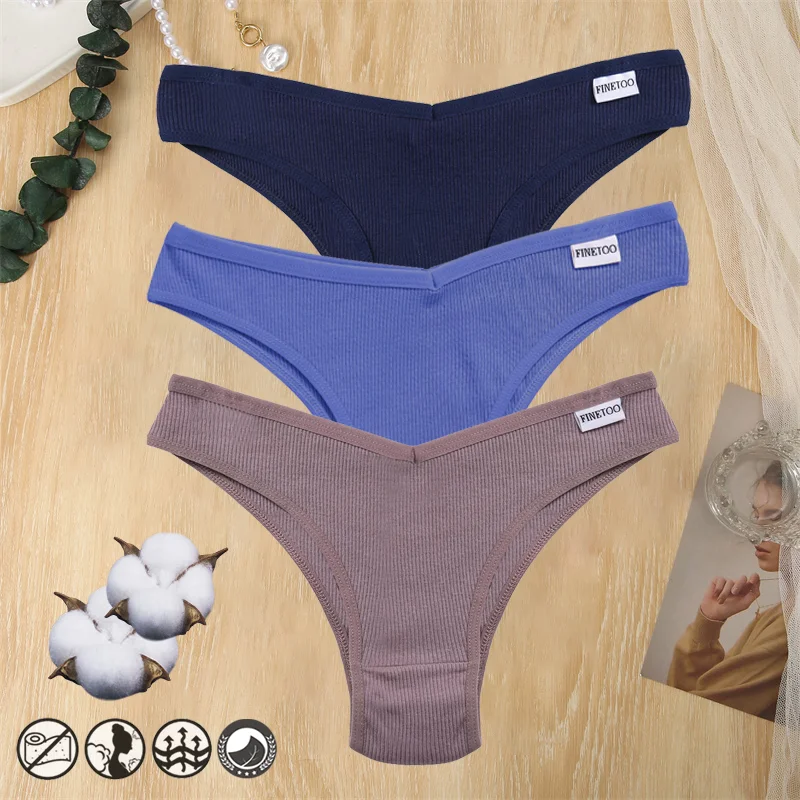 Billionm Cotton Women Panties Sexy V Waist Underwear T-back Underpants Woman Brazilian Pantys Female Briefs Intimates Lingerie