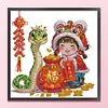 Snake-14CT Stamped Cross Stitch 47*47cm/18.5*18.5in tapestrymarket