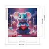 Diamond Painting -DIY Full Square Drill Heart Mouse(35x35cm)