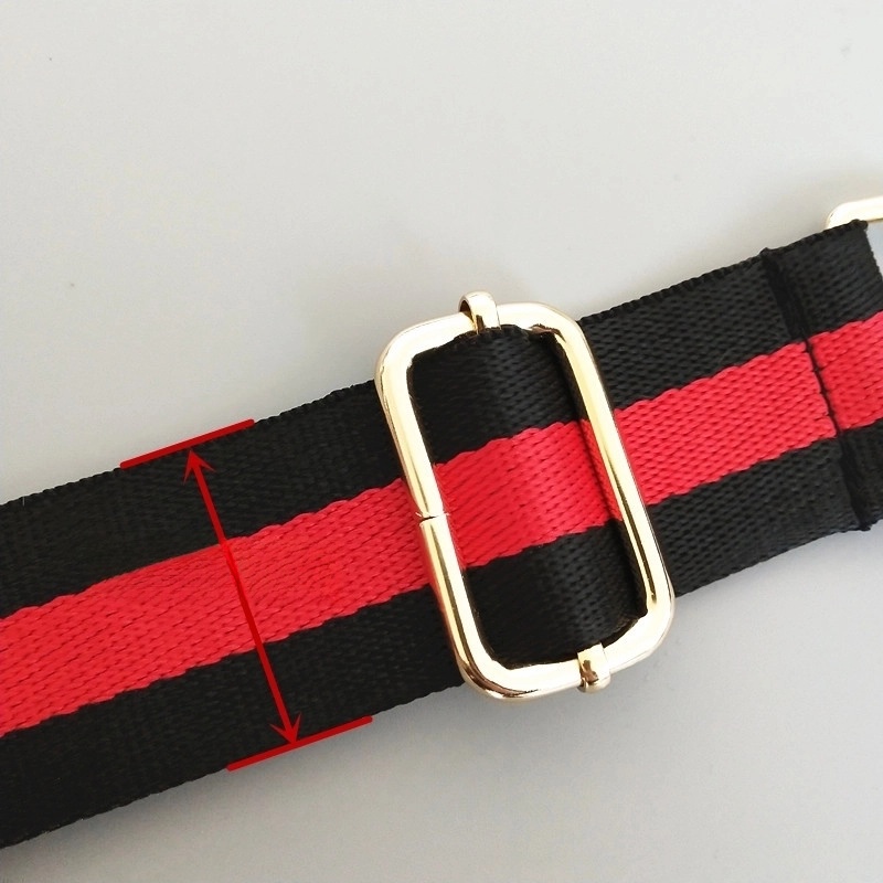Purse Accessories Bag Strap New Striped Color Long Shoulder Strap Adjustable One Shoulder Crossbody Strap Anti-gravity Shoulder Strap
