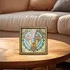 Diamond Painting Special Shaped Drill Mandala Cross With Frame(8.46x8.46inch)