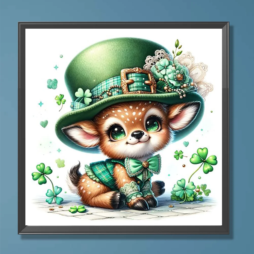 Diamond Painting - Full Round Drill - Lucky Deer(Canvas|30*30cm)