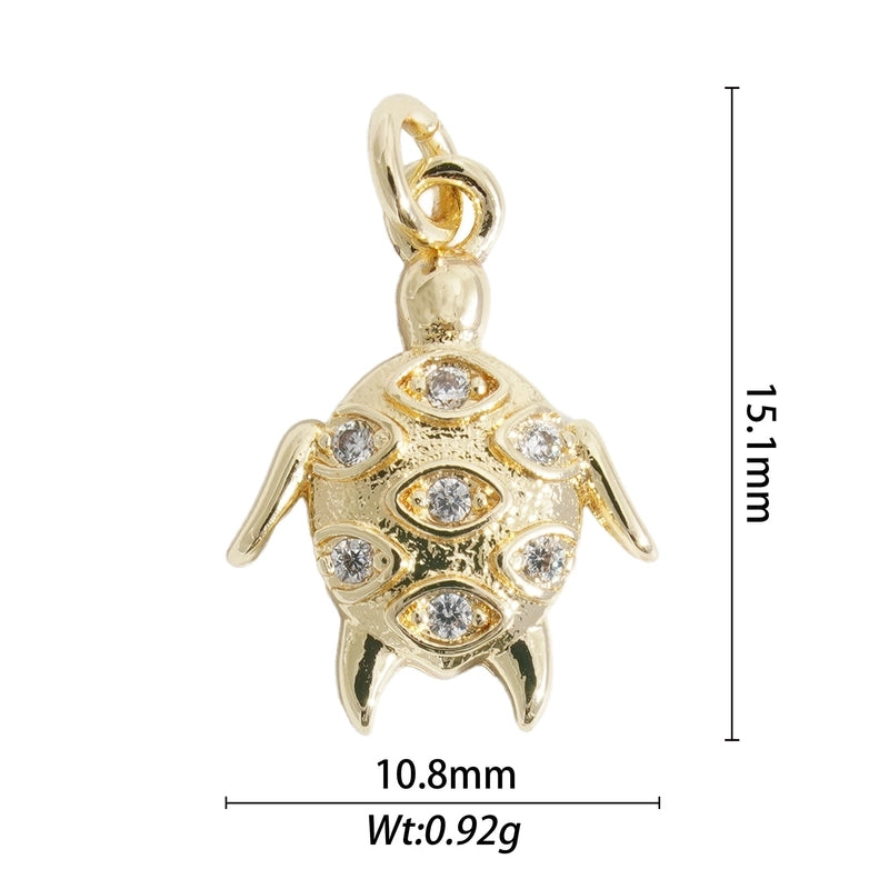 1 Piece Alloy Scallop Starfish Butterfly Pendant