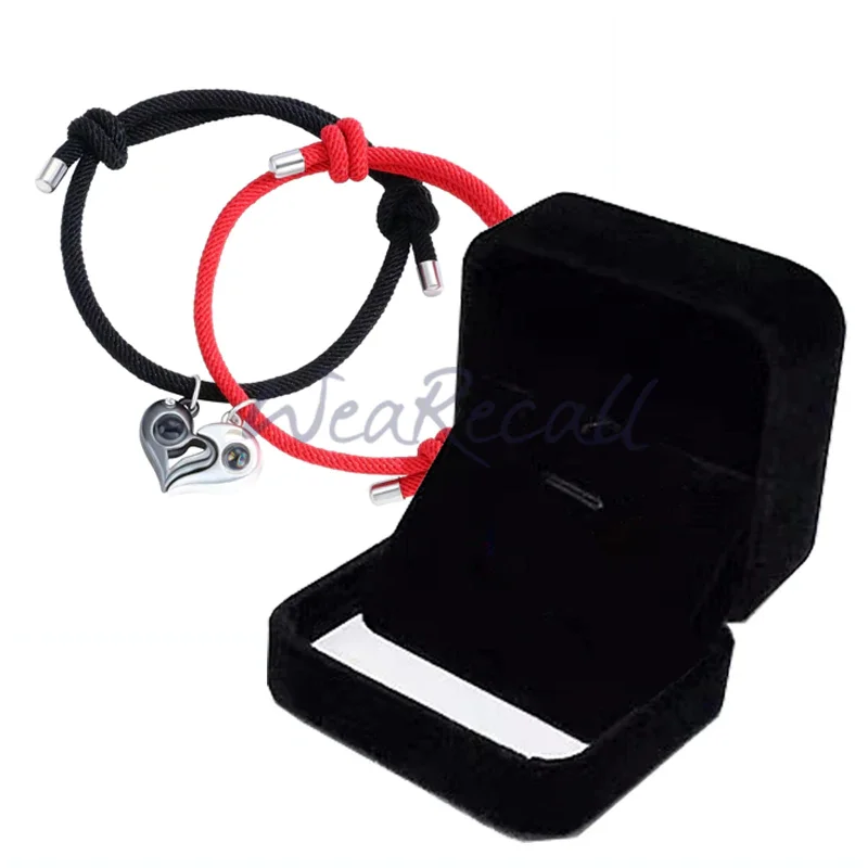 Hot Projector Custom Personalized Circle Photo Heart Shaped Bracelet 