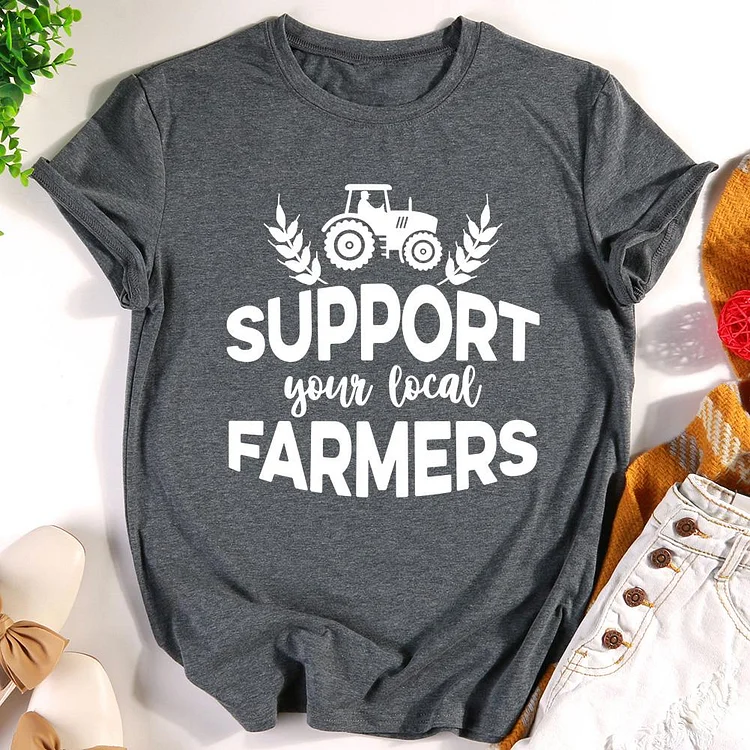 ANB -   Support Your Local Farm Retro Tee-012054