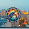 DIY Stained Glass Turtle Diamond Painting Acrylic Hanging Pendant