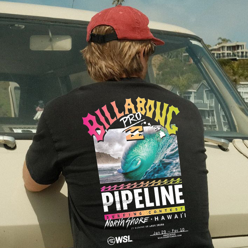 Men's Outdoor Surfing Contest Graphic T-shirt