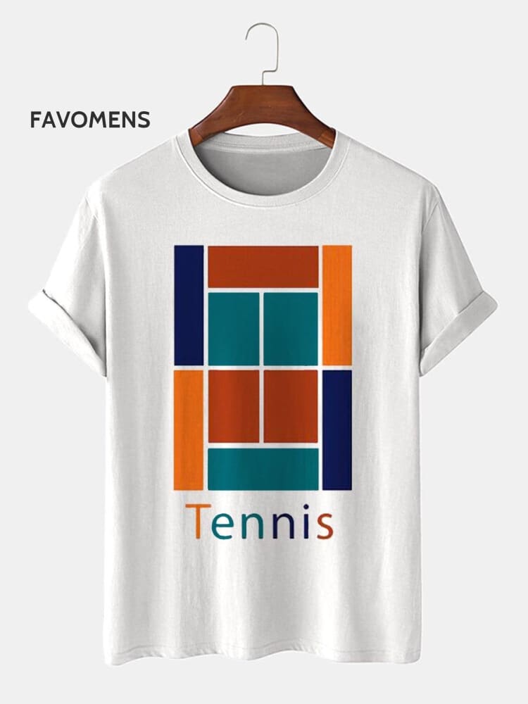 Sport Tennis Court T-Shirt Multicolor / S