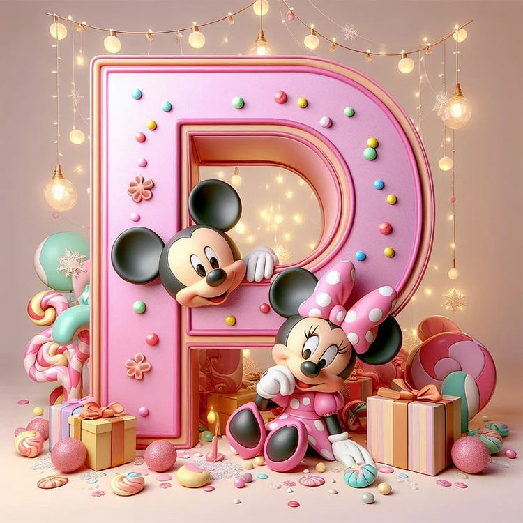 Mickey P 30*30CM (Canvas) Full Round Drill Diamond Painting gbfke