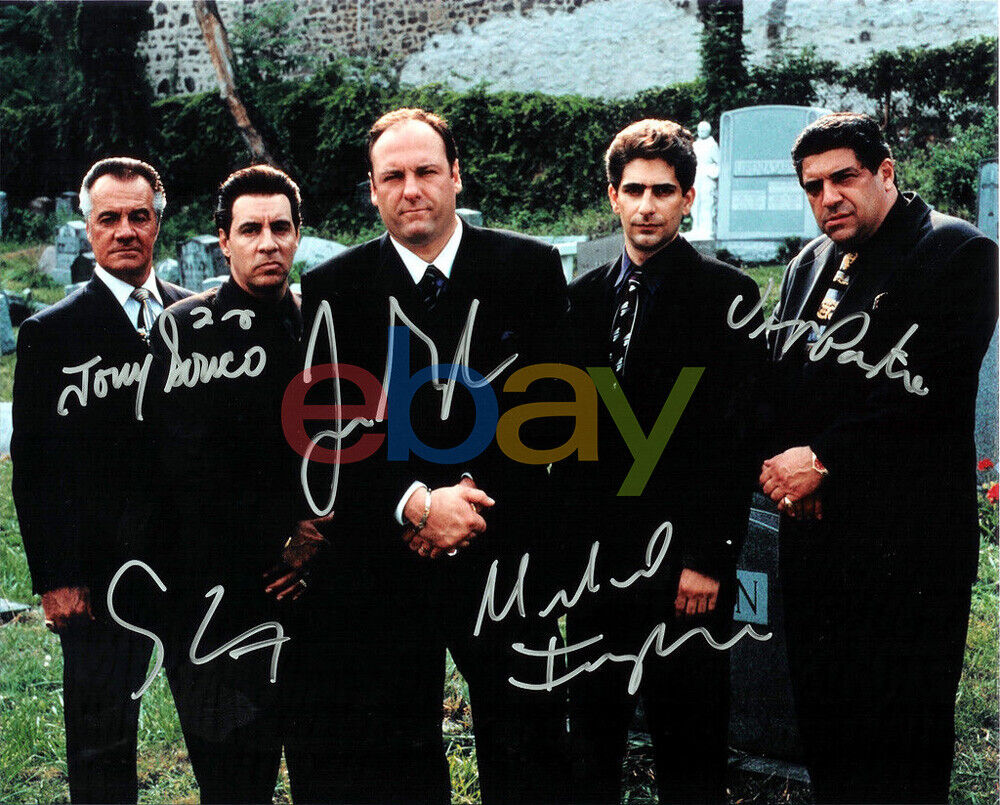 The Sopranos Cast Autographed 8x10 Signed Photo Poster painting reprint