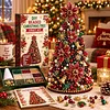 DIY Beaded Pearl Art Christmas Poinsettia Christmas Tree &ndash; Ornament Kit Holiday Decor