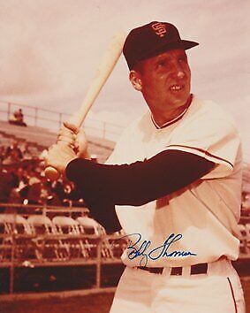 Bobby Thomson Signed Autographed San Francisco Giants 8x10 inch Photo Poster painting - Deceased