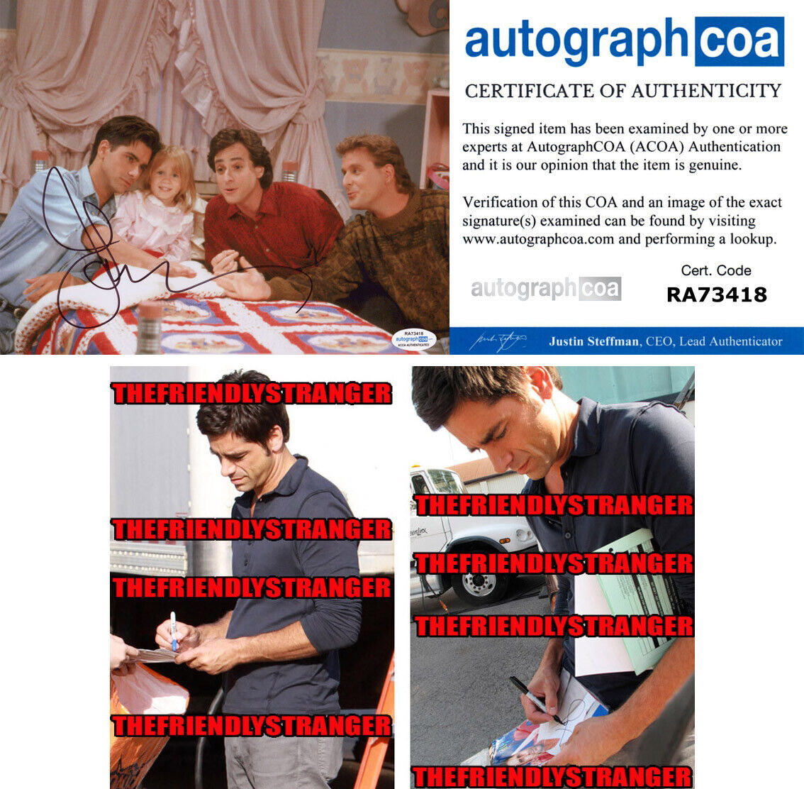 JOHN STAMOS signed Autographed FULL HOUSE