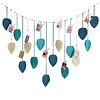 (Finished Product)Macrame Wall Hanging Macrame Leaves Tapestry Wall Hanging Decoration Boho Leaf Feather Tassel Garland Tapestry for Bedroom Living Room Nursery Decor