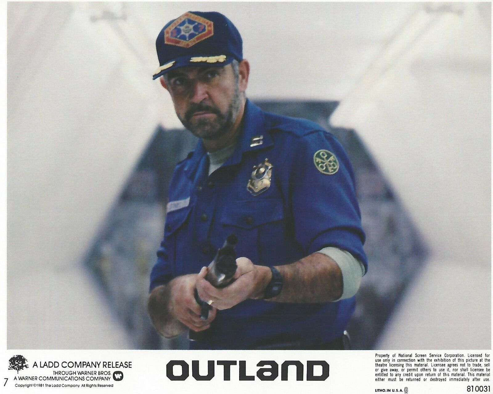 Outland Original 8x10 Lobby Card Poster 1981 Photo Poster painting #7 Sean Connery