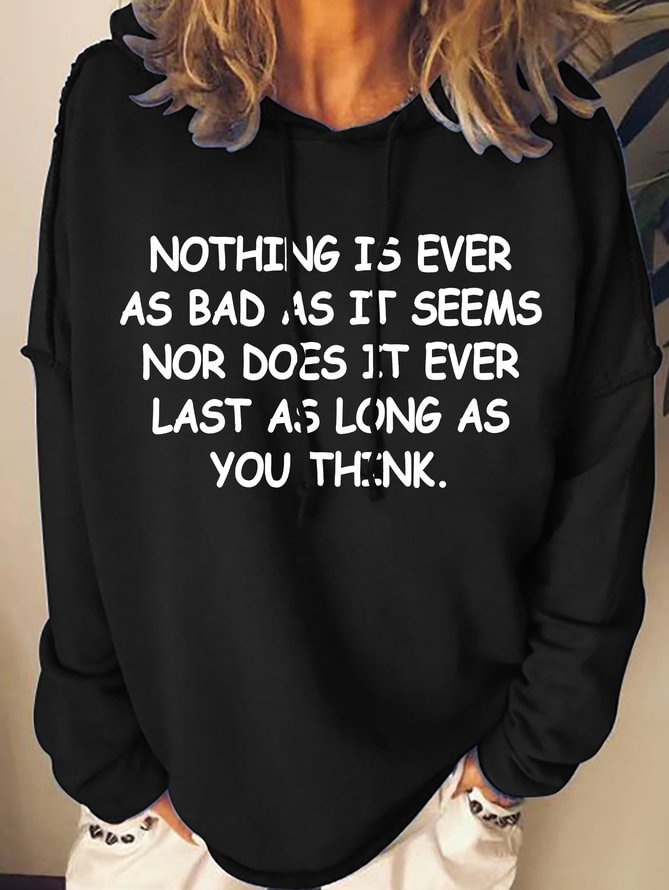 Lilicloth X Yuna Nothing Is Ever As Bad As It Seems Women's Hoodie Sweatshirts