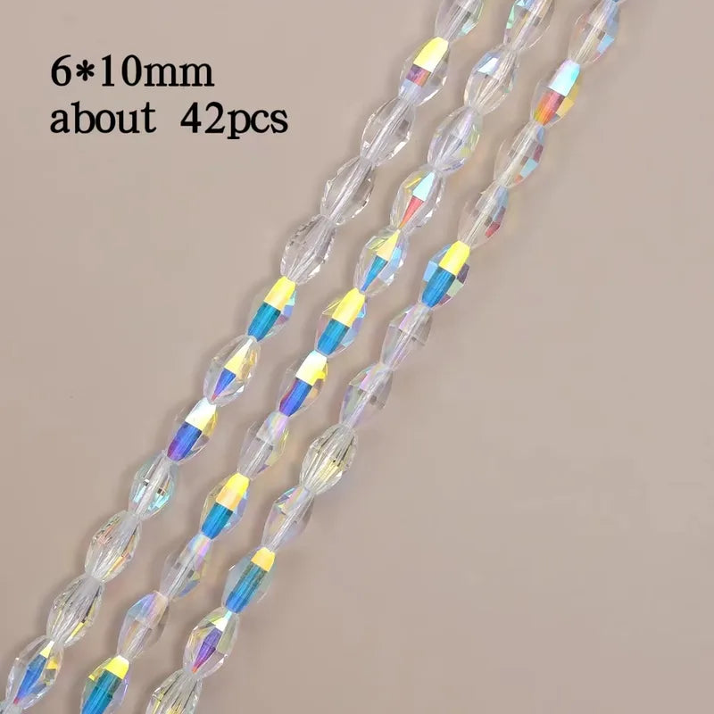 1 Set Hole 1~1.9mm Glass Geometric Beads