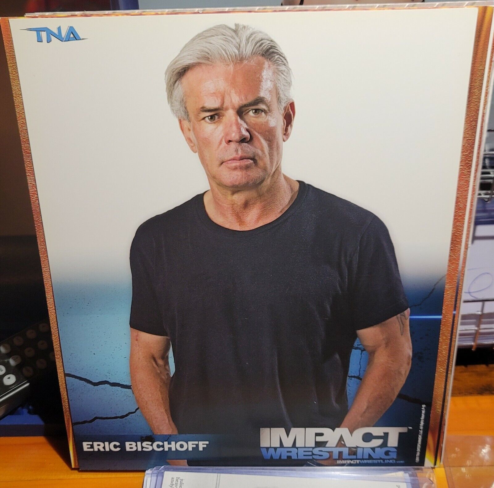 Eric Bischoff TNA Impact official original 8x10 wwe wwf promo Photo Poster painting