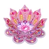 DIY Lotus Flower Diamond Painting Candle Holder Acrylic Three-Dimensional Aromatherapy Rack Home Decor Gift